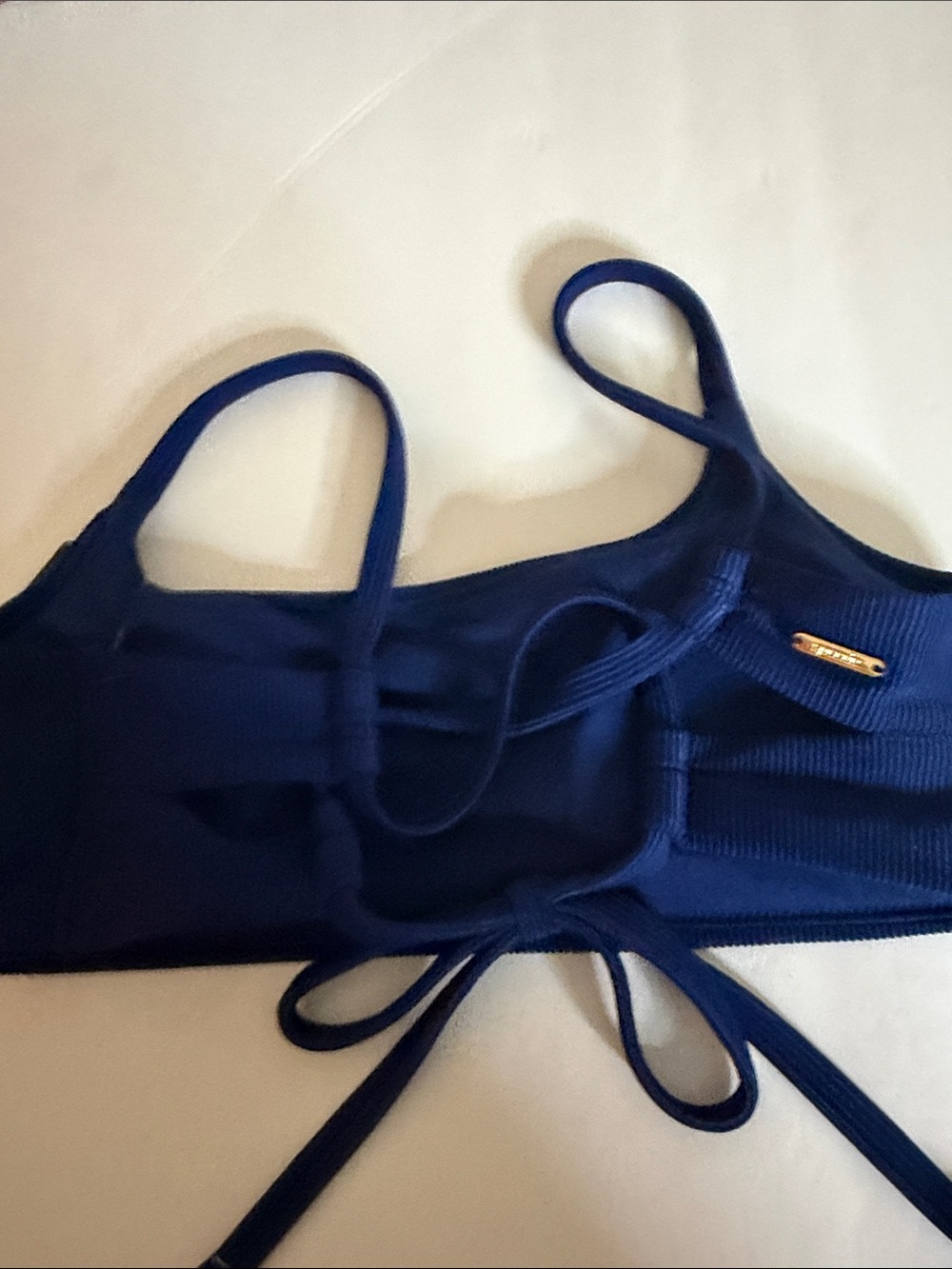 Speedo Blue Ribbed Two-Piece Swim Set - Picture 5 of 16